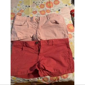 2 pairs of H&M shorts size 10